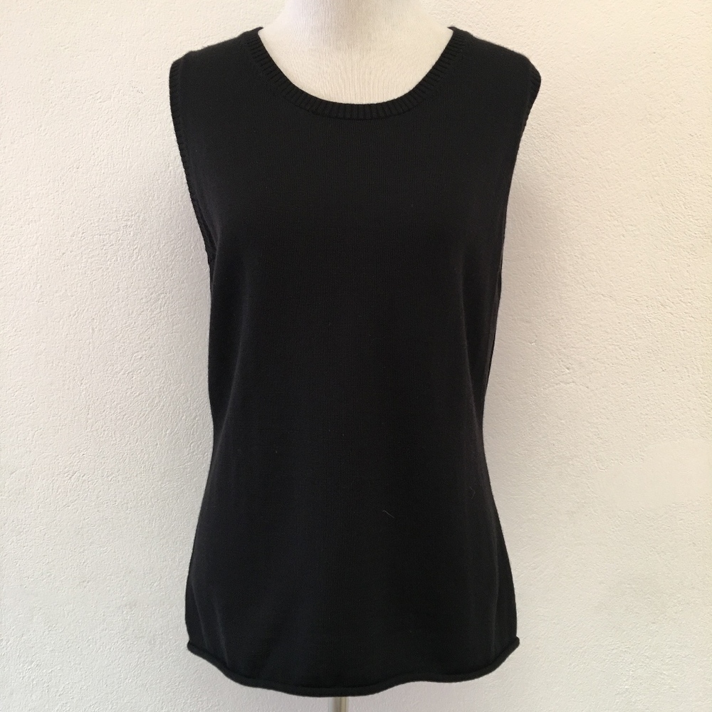 Ports 1961 Wool Knit Blouse Sizes Large Sleeveless